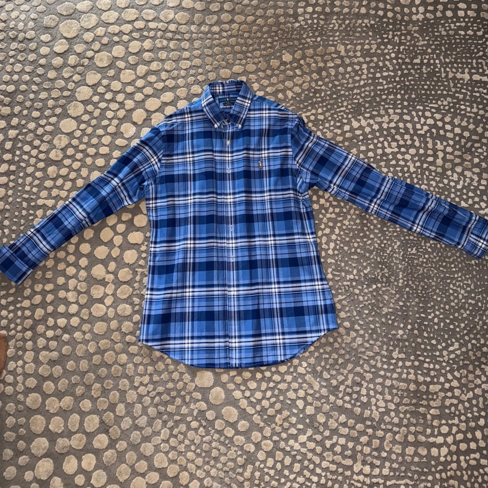 Blue Plaid Men's Shirt